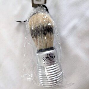 Boar Bristle Shave Brush with Aluminum Handle Made in Italy